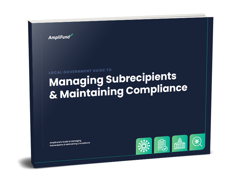 cover of amplifund book Local Government Guide to Maintaining Compliance and Managing Subrecipients