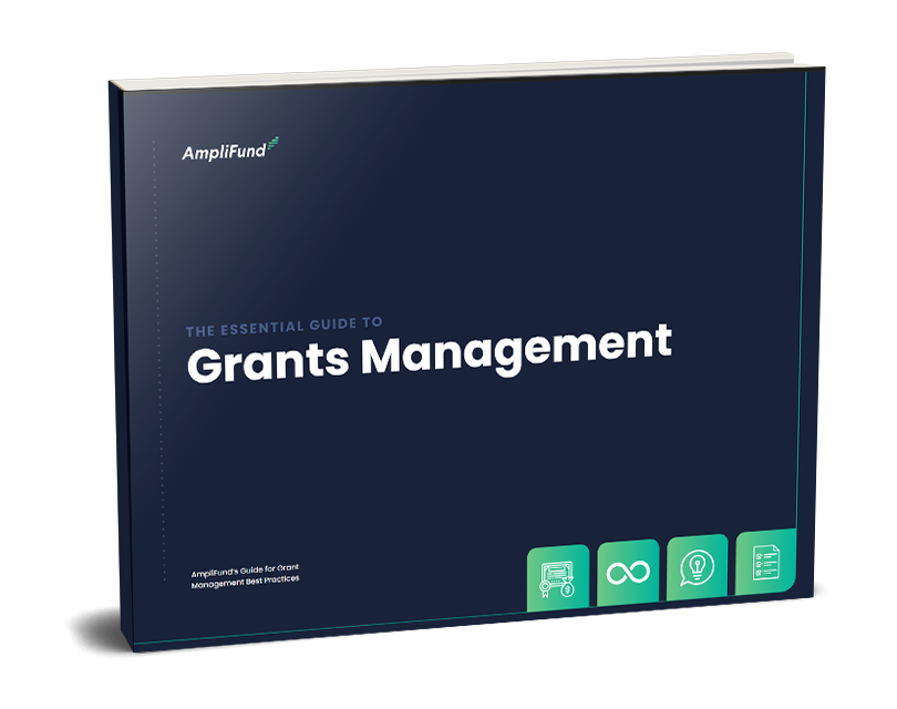 cover of AmpliFund eBook The Essential Guide to Grants Management