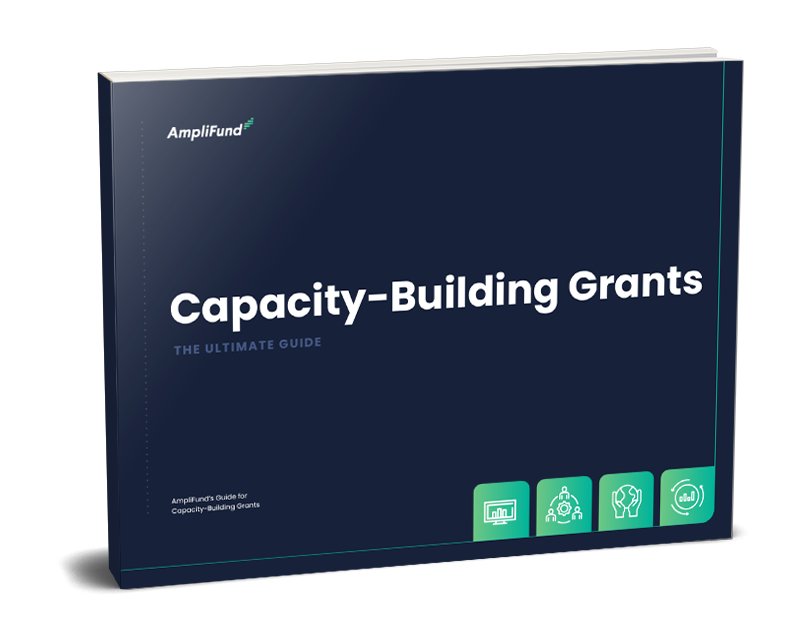 Cover of AmpliFund eBook the Ultimate Guide to Capacity-Building Grants