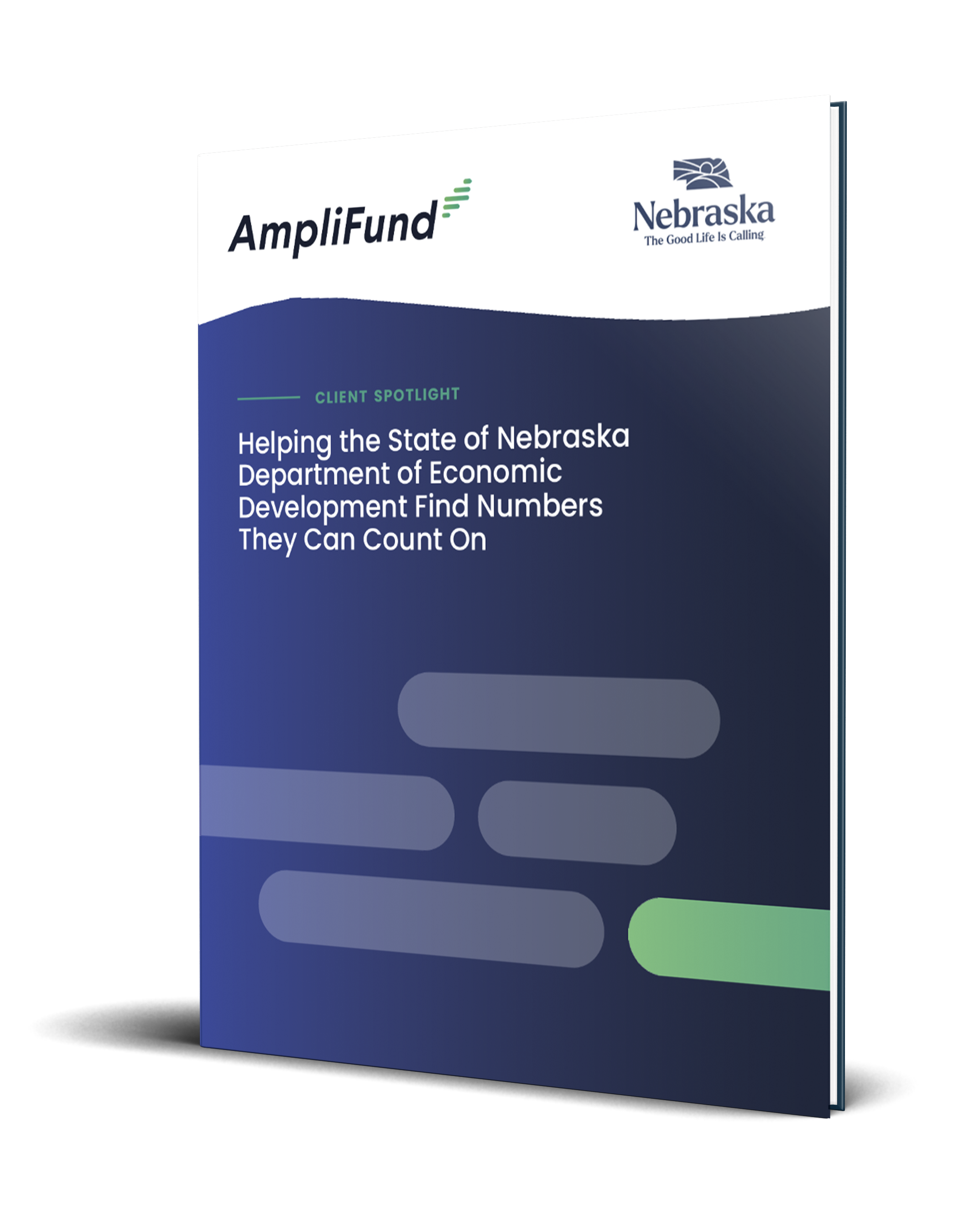Cover of AmpliFund Nebraska Department of Economic Development Client Spotlight