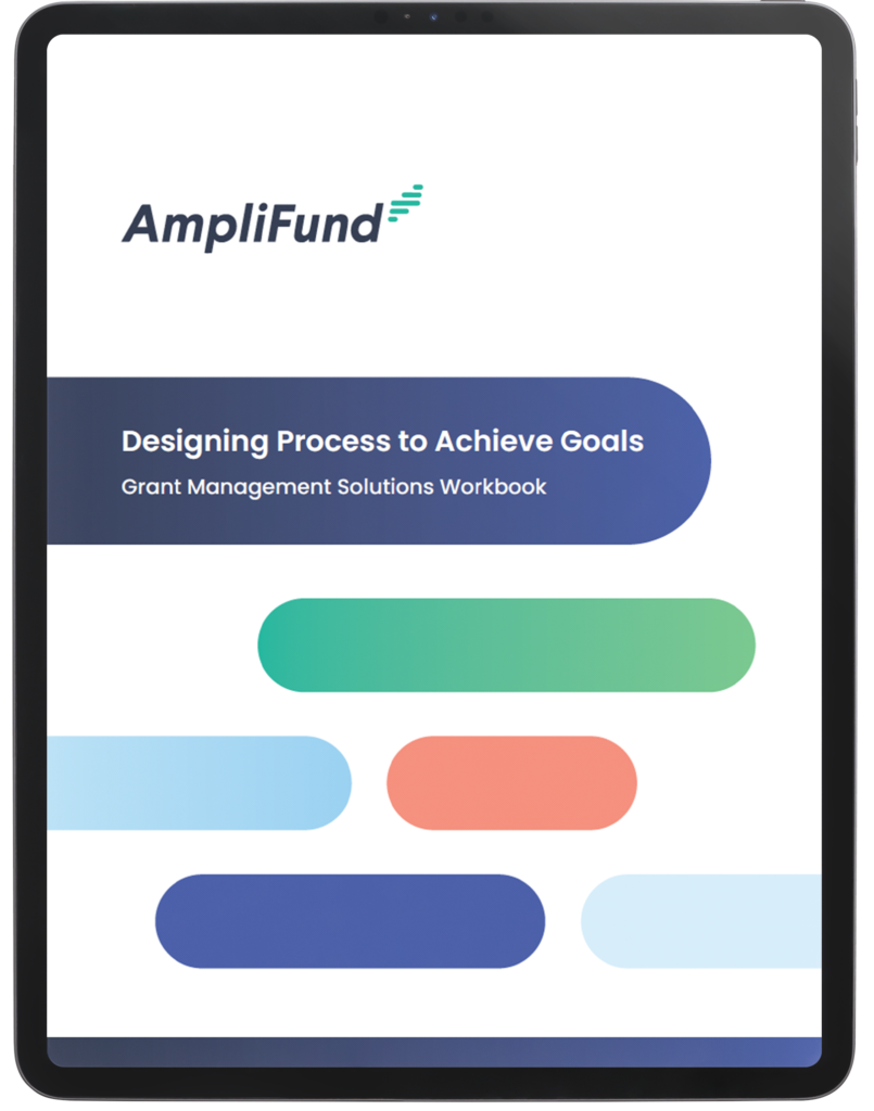 Cover of AmpliFund grant process design workbook for grant managers