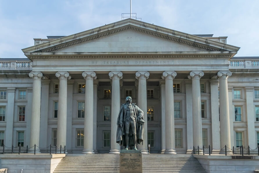 Photo of the United States Treasury Building
