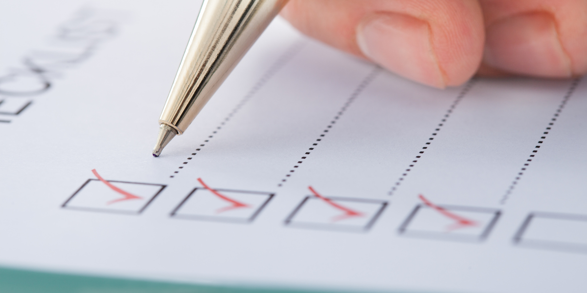 grant seeker writing checklist to assess risk